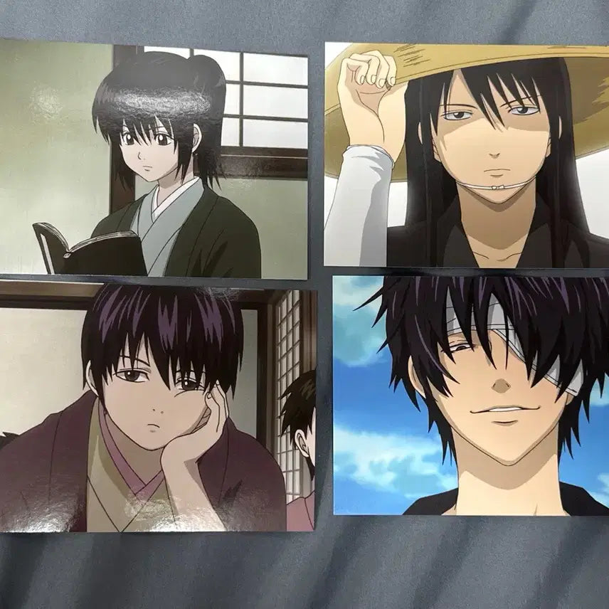 [BUNJANG] Gintama Katsura Takasugi Postcard Bundle Set (4 pcs) / 은혼 카츠라 타카스기 신스케 엽서 4매 일괄