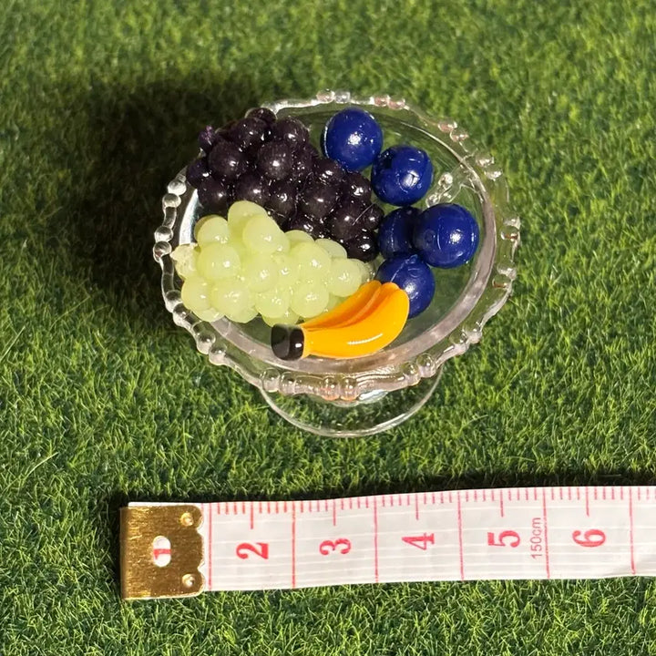 [BUNJANG] Fruit Miniature Set (Grape, Banana, Blueberry) / 포도,바나나,블루베리,그릇 미니어처 세트 판매
