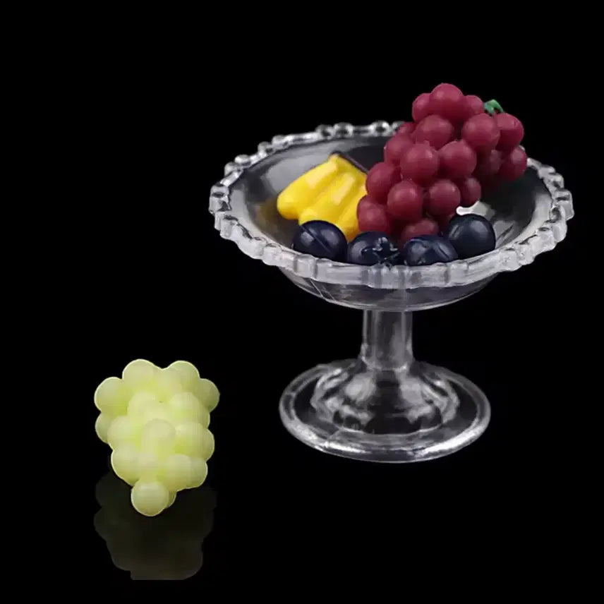 [BUNJANG] Fruit Miniature Set (Grape, Banana, Blueberry) / 미니어처 포도,바나나,블루베리,그릇 세트 판매
