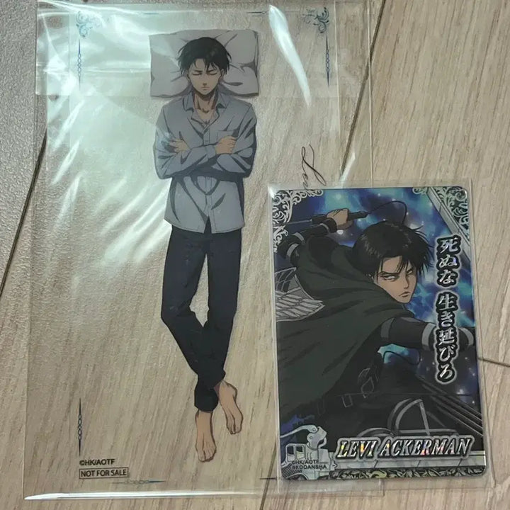 [BUNJANG] Attack on Titan Levi "Oyasumi" Clear Photocard / 진격의 거인 리바이 오야스미 투명포카