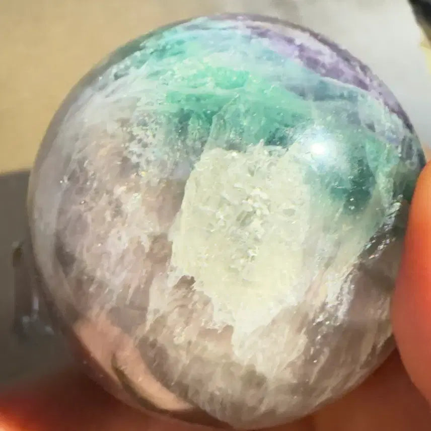 [BUNJANG] Fluorite Sphere / 플루오라이트 스피어(겹겹이 레이어 된듯한 스낌의 원석 팝니다)