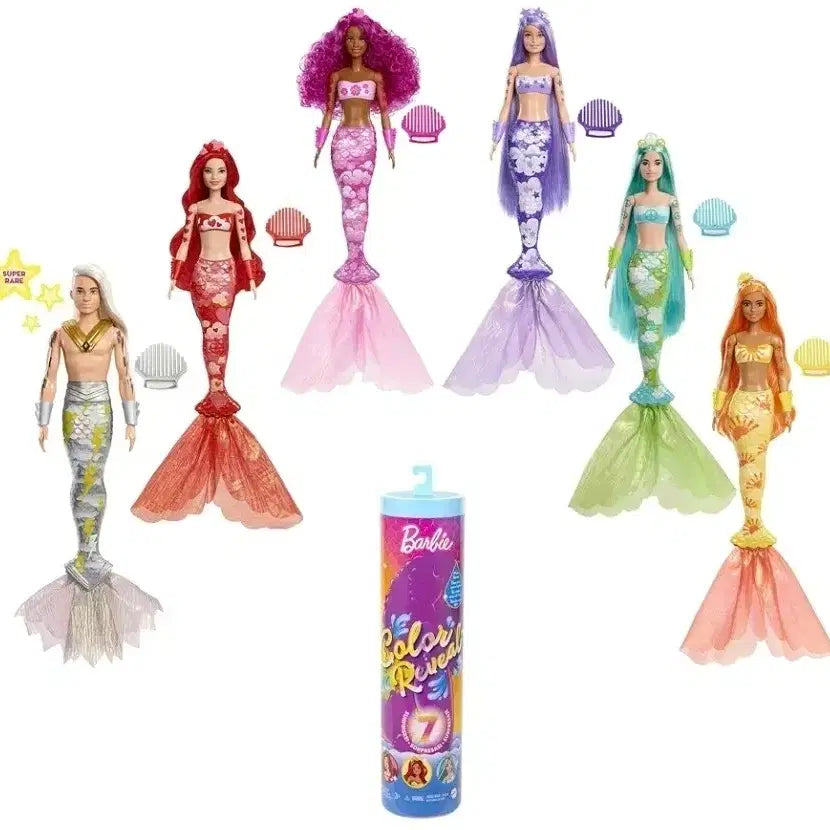 [BUNJANG] Barbie Surprise Random Barbie Pack Color Reveal Mermaid Barbie / 바비 바비인형 서프라이즈 랜덤 바비팩 컬러비빌 머메이드바비 인어공주 판매