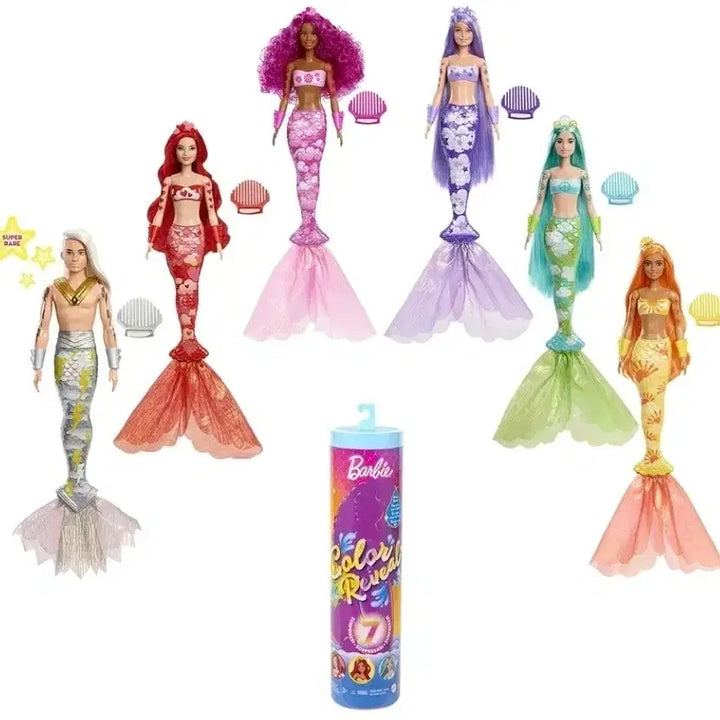 [BUNJANG] Barbie Surprise Random Barbie Pack Color Reveal Mermaid Barbie / 바비 바비인형 서프라이즈 랜덤 바비팩 컬러비빌 머메이드바비 인어공주 판매