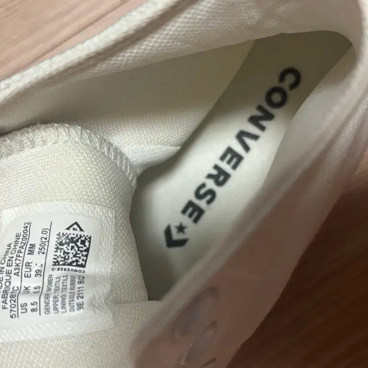 [BUNJANG] Converse High White Silver Sneakers (250) / 컨버스 하이 화이트실버/250
