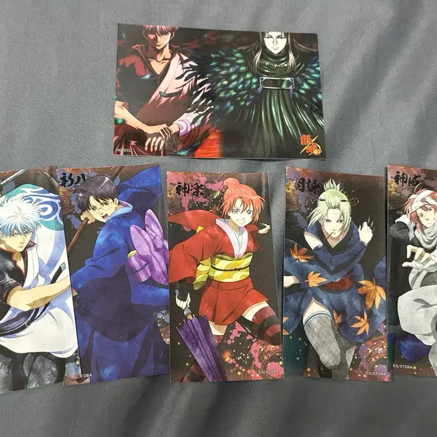 [BUNJANG] Gintama Yoshiwara Fiery Arc Sticker Set with Holder / 은혼 요시와라염상편 스티커 세트 + 홀더