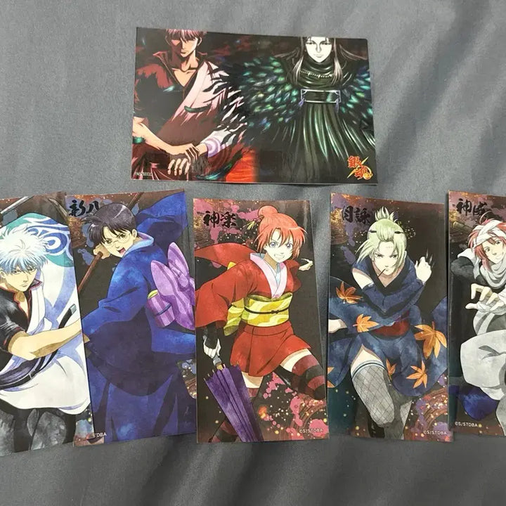 [BUNJANG] Gintama Yoshiwara Fiery Arc Sticker Set with Holder / 은혼 요시와라염상편 스티커 세트 + 홀더