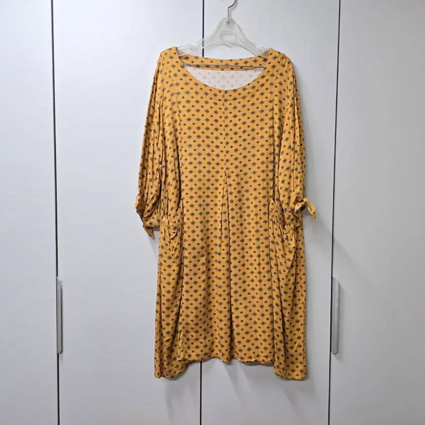 [BUNJANG] Rayon Ribbon Sleeve Maxi Dress / 일본수입.사이즈 큰 레이온 원피스3L
