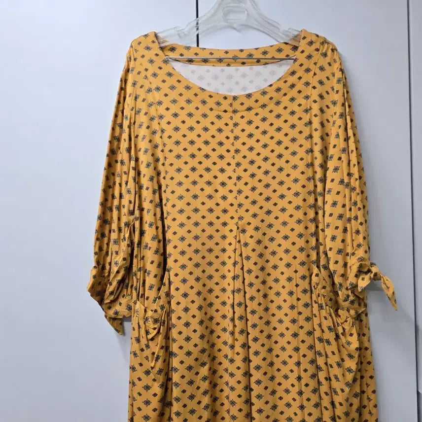 [BUNJANG] Rayon Ribbon Sleeve Maxi Dress / 일본수입.사이즈 큰 레이온 원피스3L