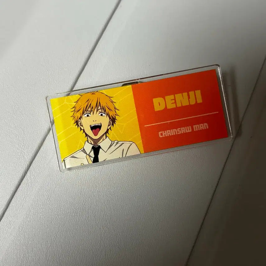 [BUNJANG] Chainsaw Man Denji Name Tag Badge / 체인소맨 덴지 명찰뱃지