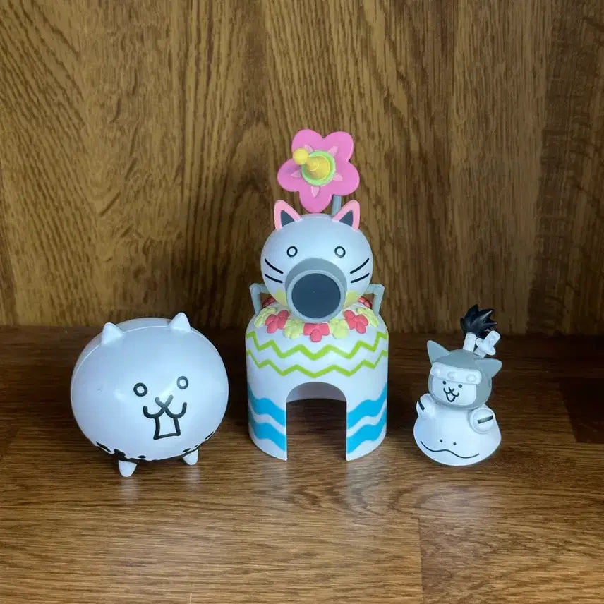 [BUNJANG] The Battle Cats Bandai Official Gacha Figures 3-Piece Bundle Set / 냥코대전쟁 반다이 공식 가챠 피규어 3종 일괄