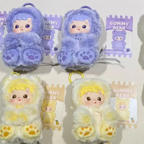 [BUNJANG] Pop Mart Hachipupu Jelly Bear Keychain (Blue) / 정품 팝마트 하치푸푸 젤리곰 인형 키링