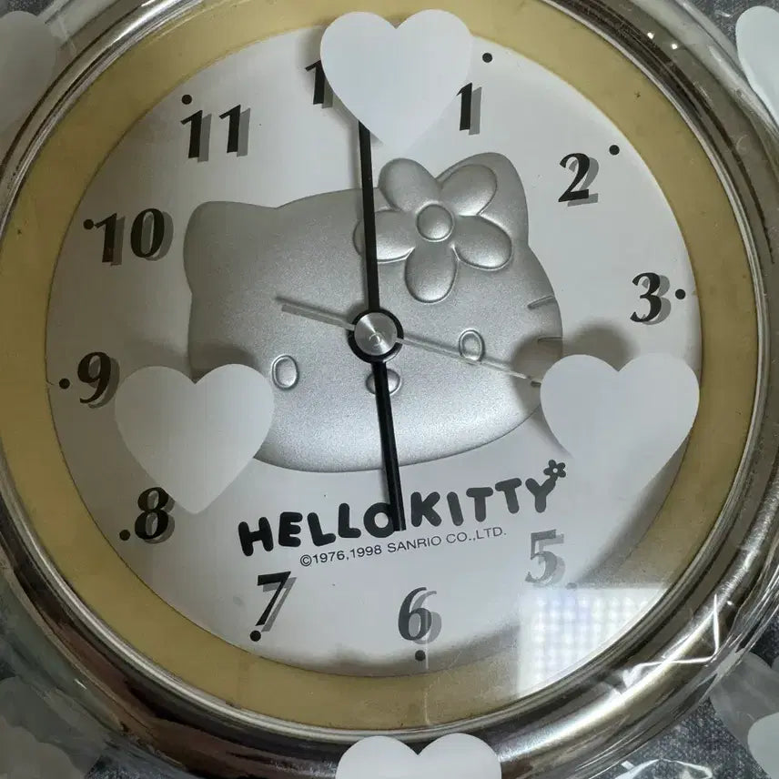 [BUNJANG] Vintage Hello Kitty Silver Wall Clock / 고전 헬로키티 실버 시계 새상품 판매중