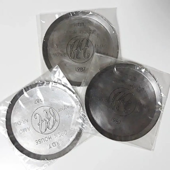 [BUNJANG] Japanese Retro Aluminum Round Tray / 일본 레트로 알루미늄 둥근 트레이 잡화 소품 트레이