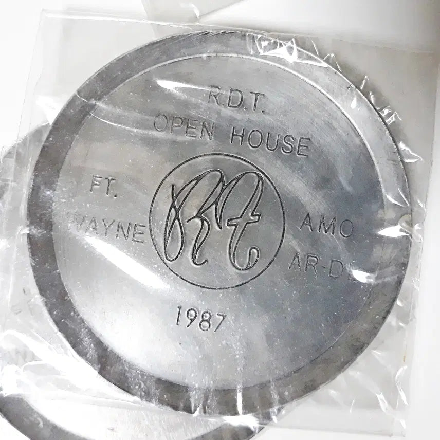 [BUNJANG] Japanese Retro Aluminum Round Tray / 일본 레트로 알루미늄 둥근 트레이 잡화 소품 트레이