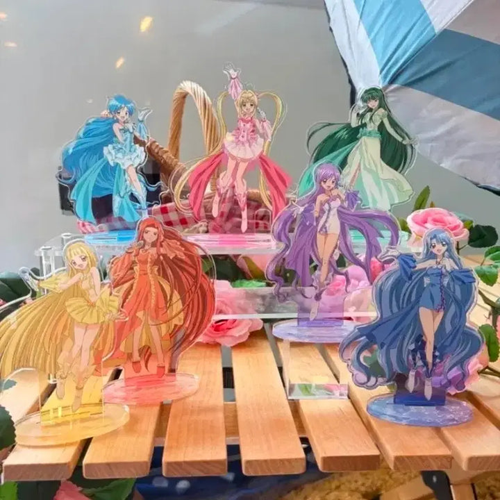 [BUNJANG] Mermaid Melody Pichi Pichi Pitch Lucia &amp; Onpa Acrylic Stand Set (Sealed) / 미개봉 한국 한정 피치피치핏치 아크릴 스탠드 루치아, 음파 2종 일괄