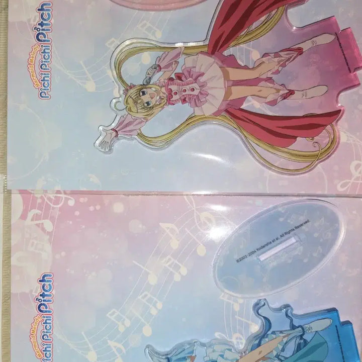 [BUNJANG] Mermaid Melody Pichi Pichi Pitch Lucia &amp; Onpa Acrylic Stand Set (Sealed) / 미개봉 한국 한정 피치피치핏치 아크릴 스탠드 루치아, 음파 2종 일괄