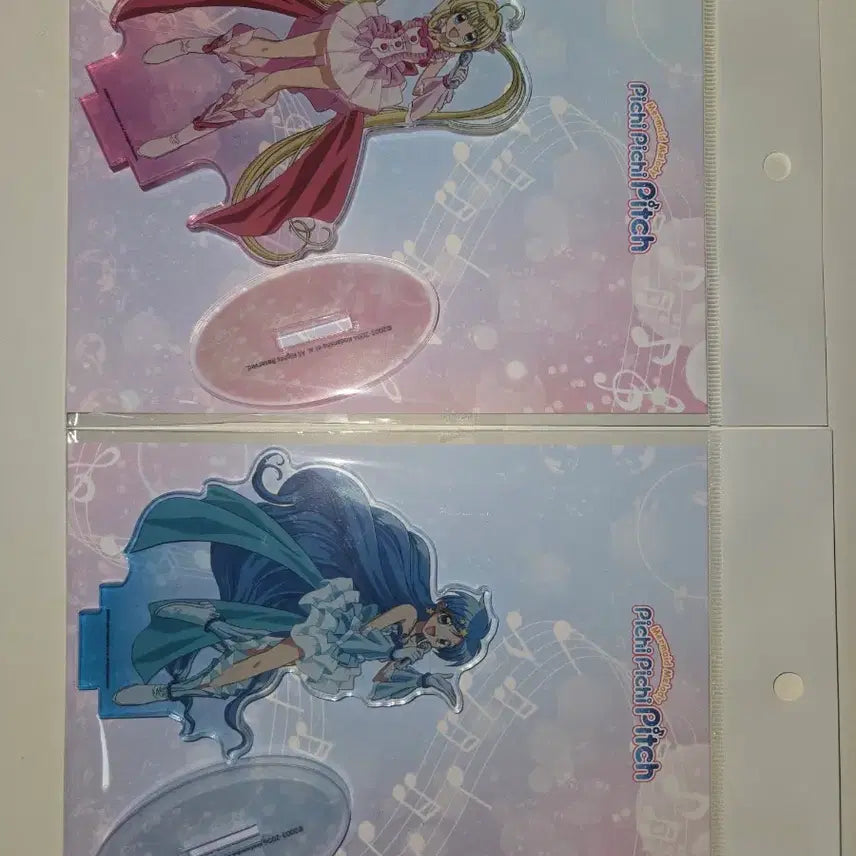 [BUNJANG] Mermaid Melody Pichi Pichi Pitch Lucia &amp; Onpa Acrylic Stand Set (Sealed) / 미개봉 한국 한정 피치피치핏치 아크릴 스탠드 루치아, 음파 2종 일괄