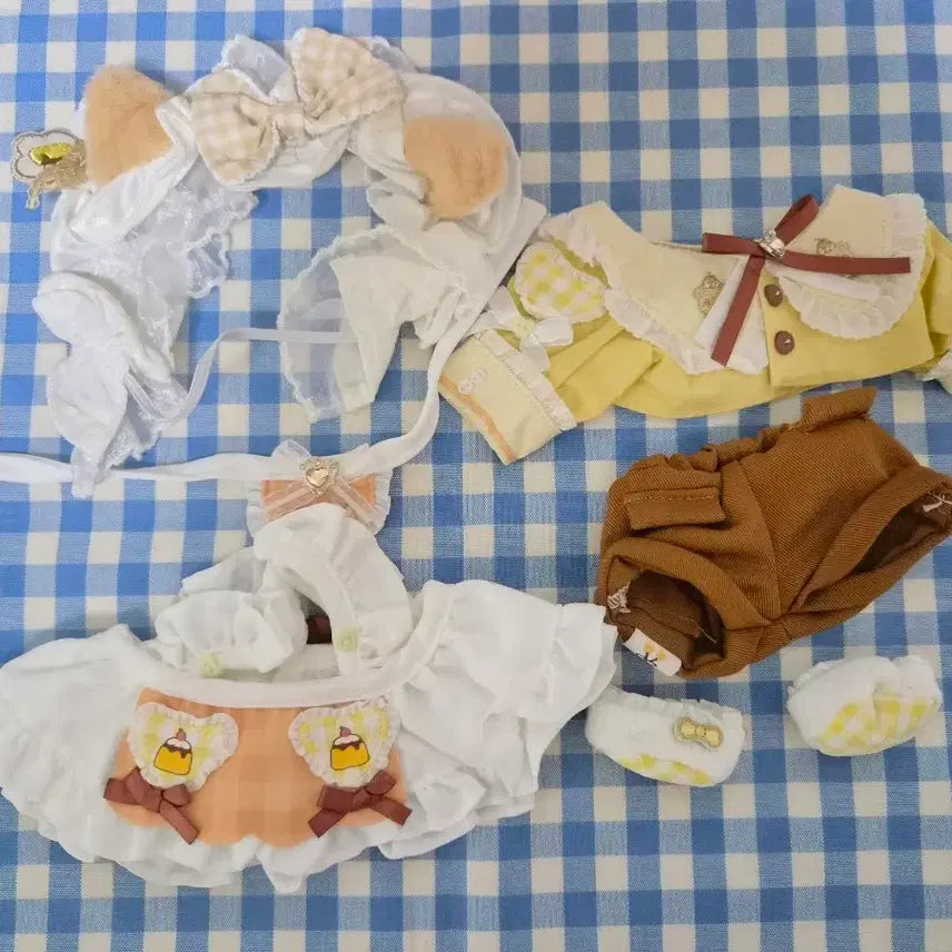 [BUNJANG] Woobl 20cm Nyan Nyan Pudding Plushie Clothing / 우블 20cm 냥냥푸딩 솜인형옷