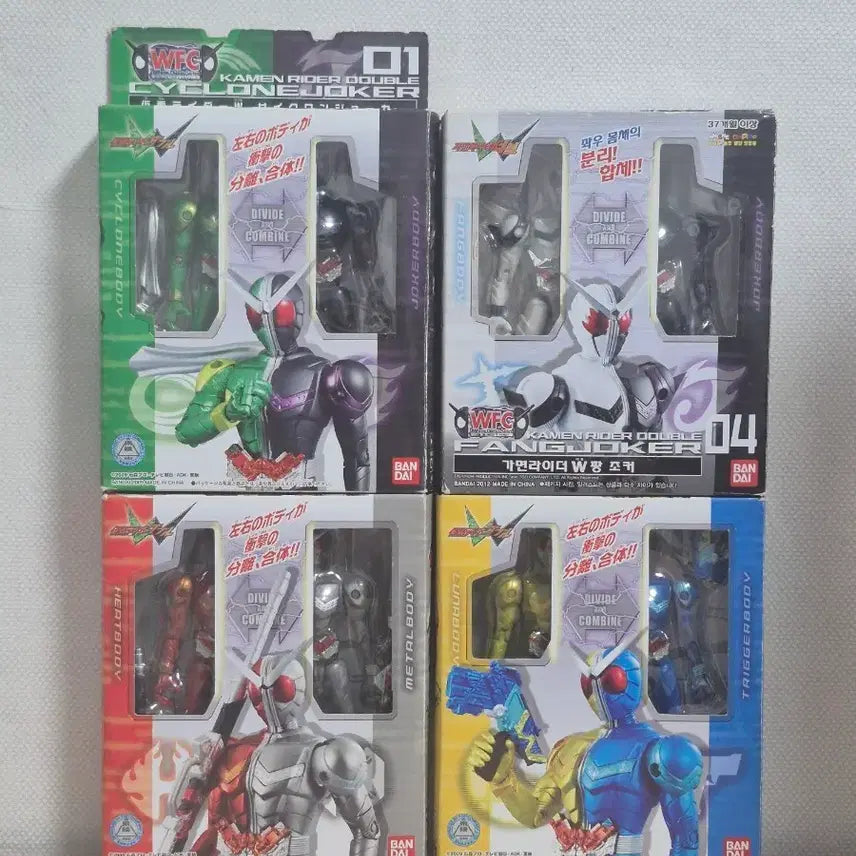 [BUNJANG] Kamen Rider W 4-Figure Set / 가면라이더 W 피규어 4종 세트