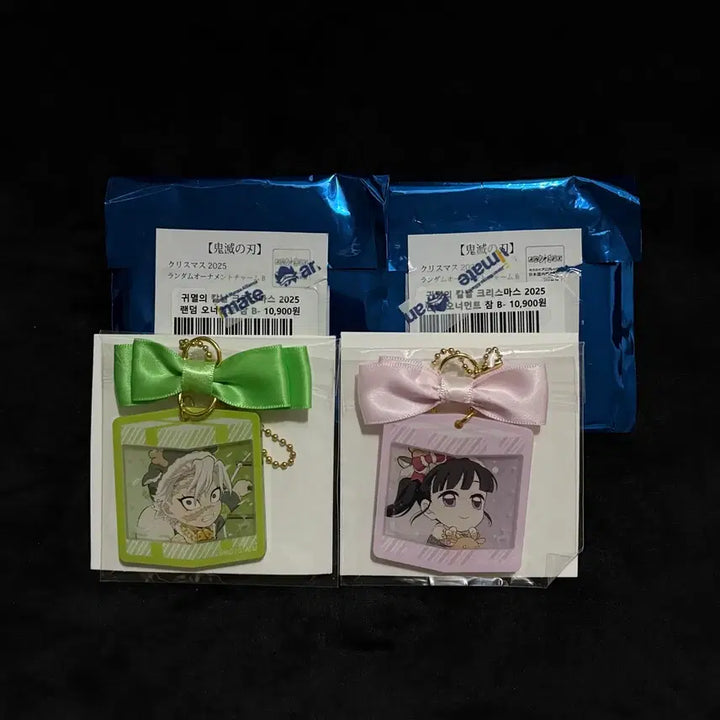 [BUNJANG] Demon Slayer 2025 Christmas Ornament Charm Bundle (Sanemi, Kanao) / 귀멸의 칼날 2025 크리스마스 오너먼트 챰 B(사네미,카나오)