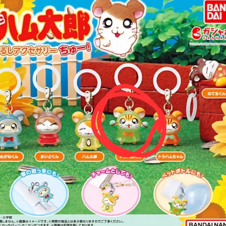 [BUNJANG] Mejilushi Hamtaro Figure Keyring Charm Gacha Ratore / 방가방가 햄토리 메지루시 3탄 피큐어 키링 참 가챠 랑돌이