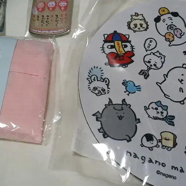 [BUNJANG] Nagano Market Picnic Bag, Mousepad, Keychain &amp; Badge Set / 나가노 마켓 키링 / 마우스패드 / 특전 피크닉 백 / 뱃지 세트 일괄