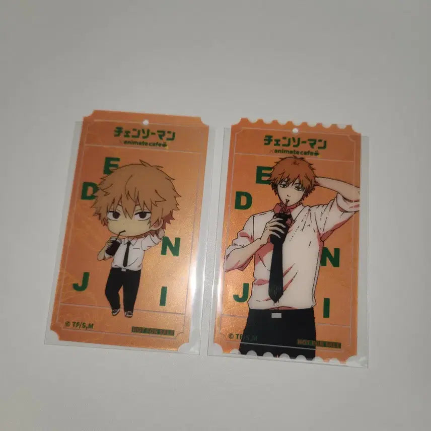 [BUNJANG] Chainsaw Man Animate Cafe Special Edition Denji Set (2 Types) / 체인소맨 애니메이트카페 특전 덴지 세트 2종