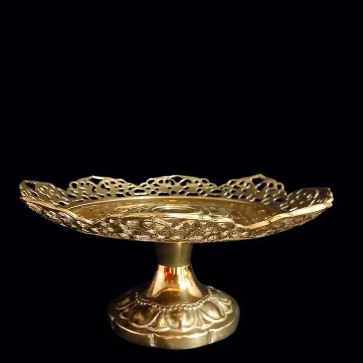 [BUNJANG] Vintage Brass Pedestal Cake Stand Plate / 빈티지 황동(Brass) 페데스탈 접시