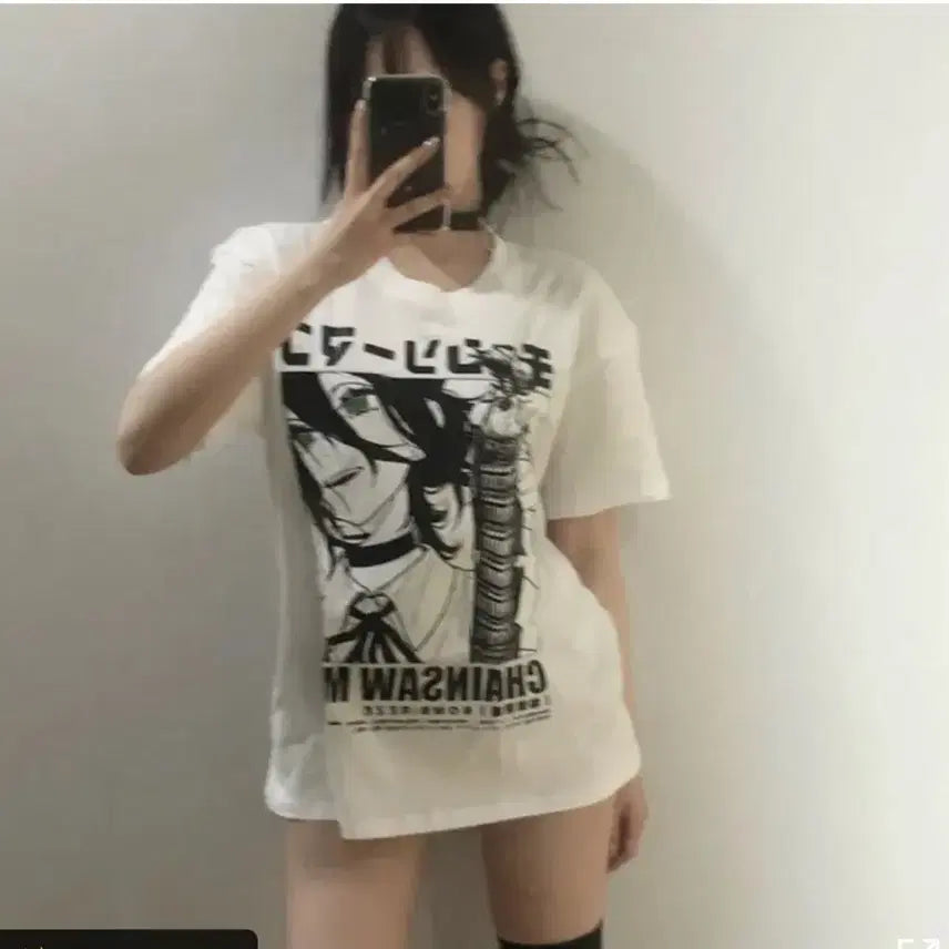 [BUNJANG] Chainsaw Man Leje T-Shirt / 체인소맨 레제 반팔티