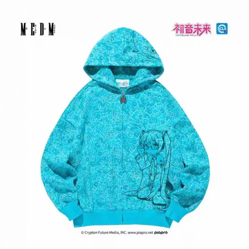 [BUNJANG] MEDM Hatsune Miku Zip-Up Hoodie XL / medm 하츠네미쿠 후드집업 xl사이즈