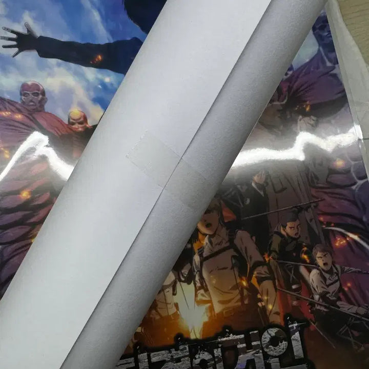 [BUNJANG] Attack on Titan Dolby Cinema Poster &amp; 2026 Exhibition Goods Poster / 진격의 거인 돌비 포스터랑 2026 진격의 거인 전시회 굿즈 포스터
