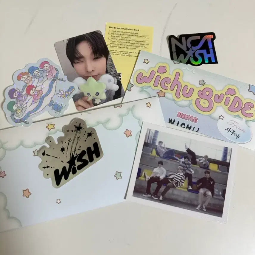 [BUNJANG] NCT WISH Wichu Unsealed Set (Photocard Riku, Guide Sakuya) / 엔시티위시 위츄 단순개봉 (포카 리쿠, 가이드 사쿠야)