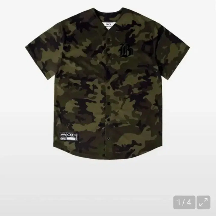 [BUNJANG] Born to Win Camo Baseball Short Sleeve Shirt XL / 본투윈 카모 베이스볼 반팔 셔츠