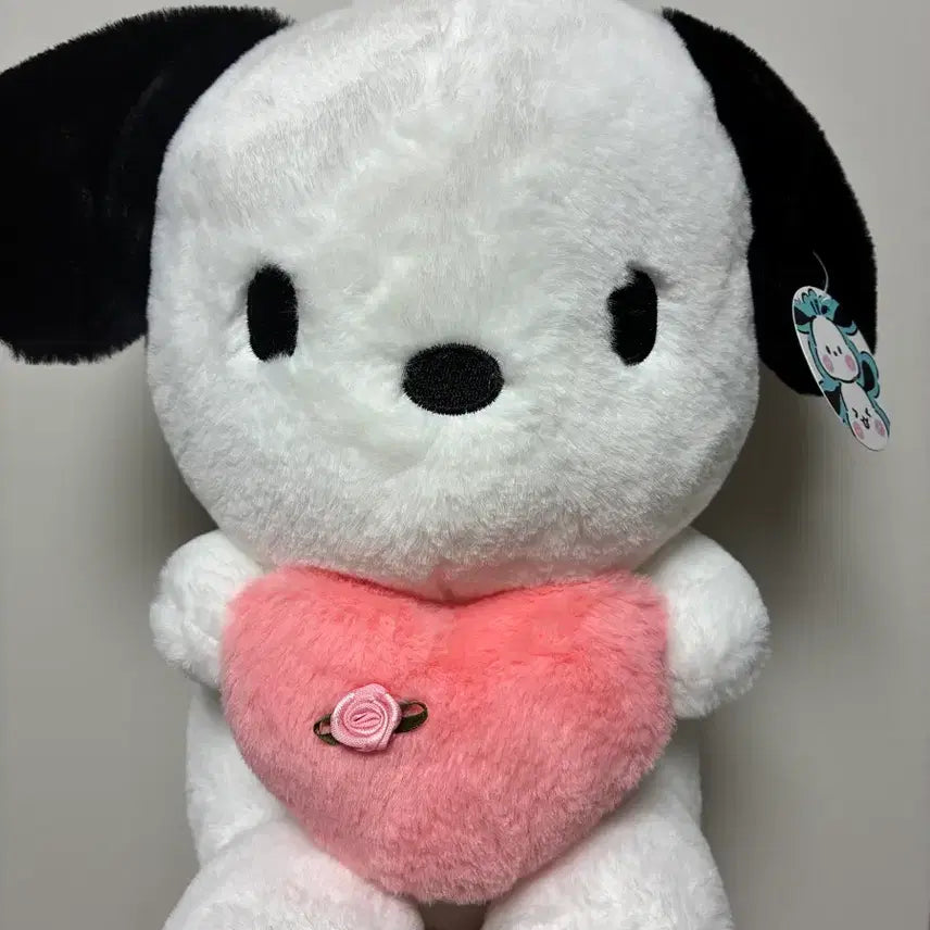 [BUNJANG] Sanrio Pochacco Heart Plush Doll / 새상품 포차코 하트 인형