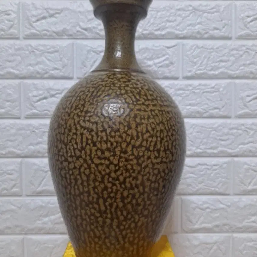 [BUNJANG] Jagoban Leopard Pattern Crystal Glaze Vase / 자고반 표범무늬  결정유 화병도자기