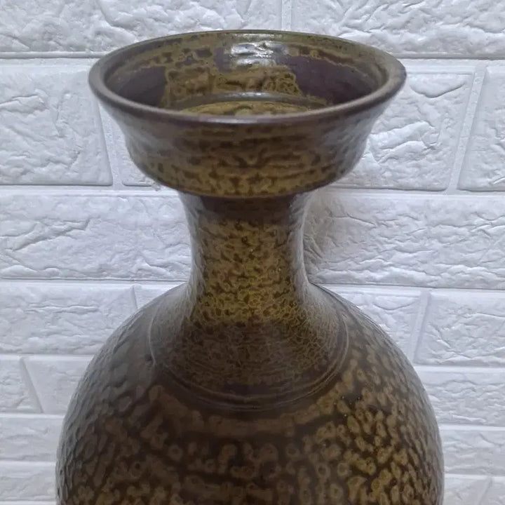 [BUNJANG] Jagoban Leopard Pattern Crystal Glaze Vase / 자고반 표범무늬  결정유 화병도자기