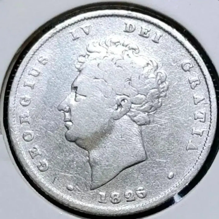 [BUNJANG] Great Britain 1826 George IV 1 Shilling Silver Coin / [은화]영국 1826년 조지4세 1실링.외국주화 화폐 동전 주화
