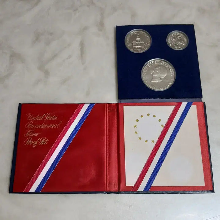 [BUNJANG] USA 1976 Independence Bicentennial Proof Silver Coin 3-Piece Set / (은화)미국1976 독립 200주년 기념주화 "프루프" 3종 세트