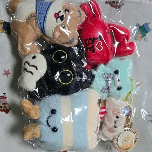 [BUNJANG] Bundle Set Keyring Dolls / 키링 인형 6개 일괄 판매