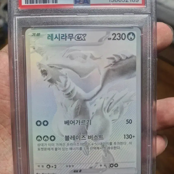 [BUNJANG] Reshiram EX BW PSA 9 Graded Card / 포켓몬카드 레시라무 bwr psa9 (오늘만 이 가격!)