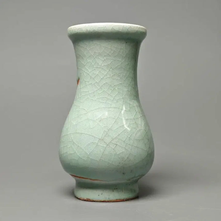 [BUNJANG] Celadon Porcelain Vase, Yuan Dynasty Celadon, Ice Crackle Glaze, Chinese Antique / [진품] 청 중기 용천요 청자 빙렬문 병 중국도자기 골동품 고미술품