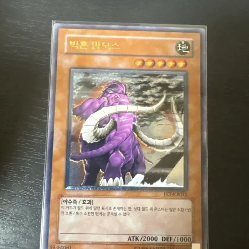[BUNJANG] Yu-Gi-Oh! Big Horn Mammoth Ultimate Rare / 유희왕 빅혼 맘모스 얼티
