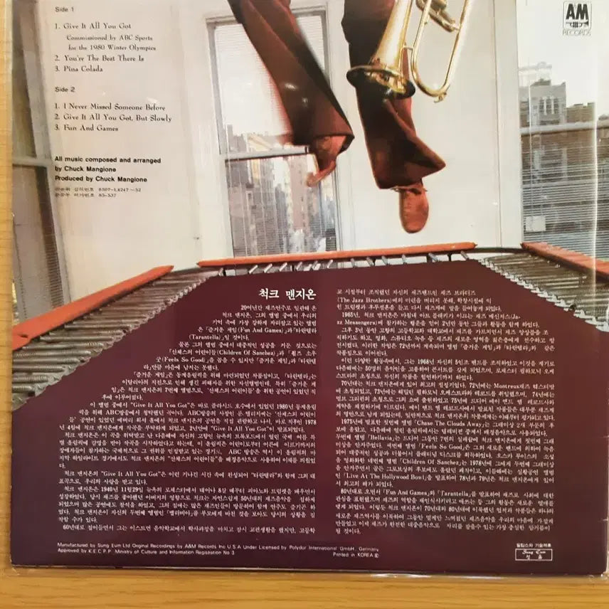 [BUNJANG] Chuck Mangione LP / 척 맨자오니 lp