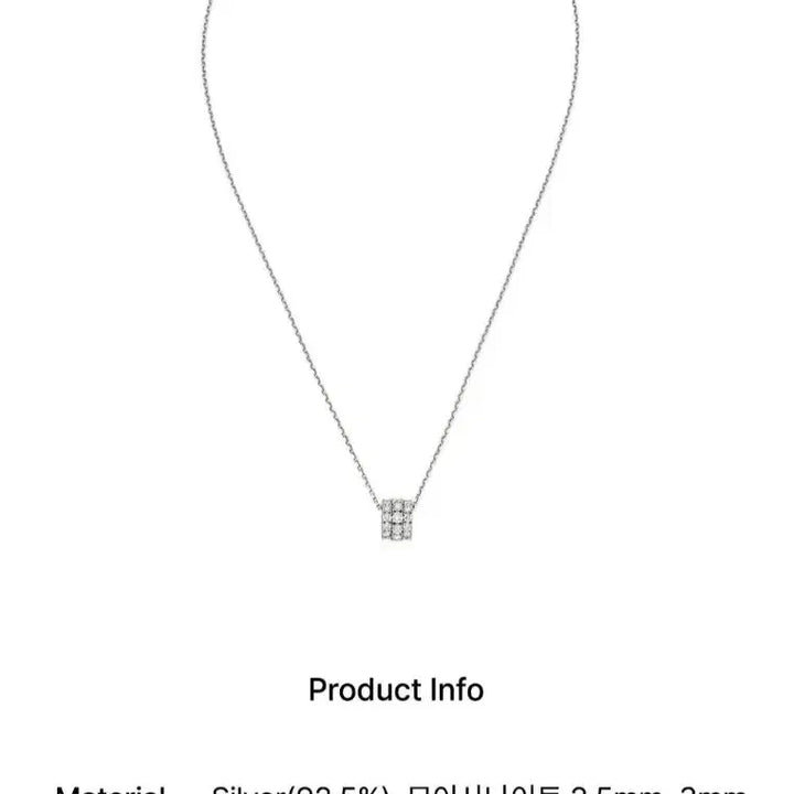 [BUNJANG] Ereleore Essence Silver Moissanite Triple Necklace / 이에르로르 에센스 실버(W) 모이사나이트 트리플 목걸이(HL4N54404