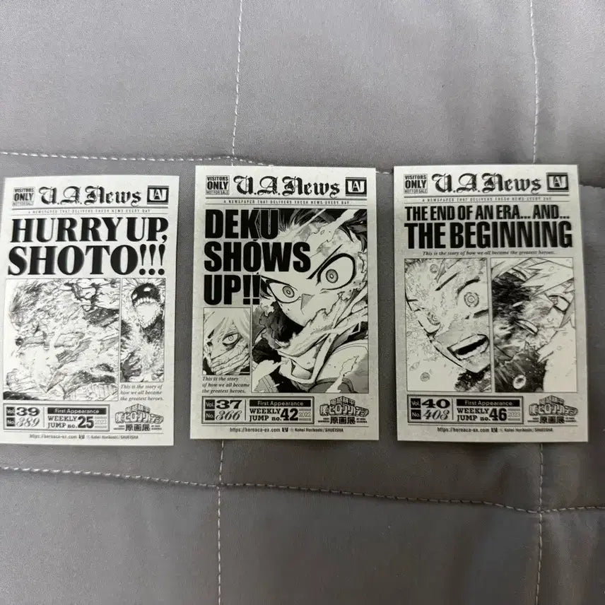 [BUNJANG] My Hero Academia Original Art Exhibition Exclusive Bundle Set / 히어로 아카데미아 나히아 원화전 입장특전 일괄