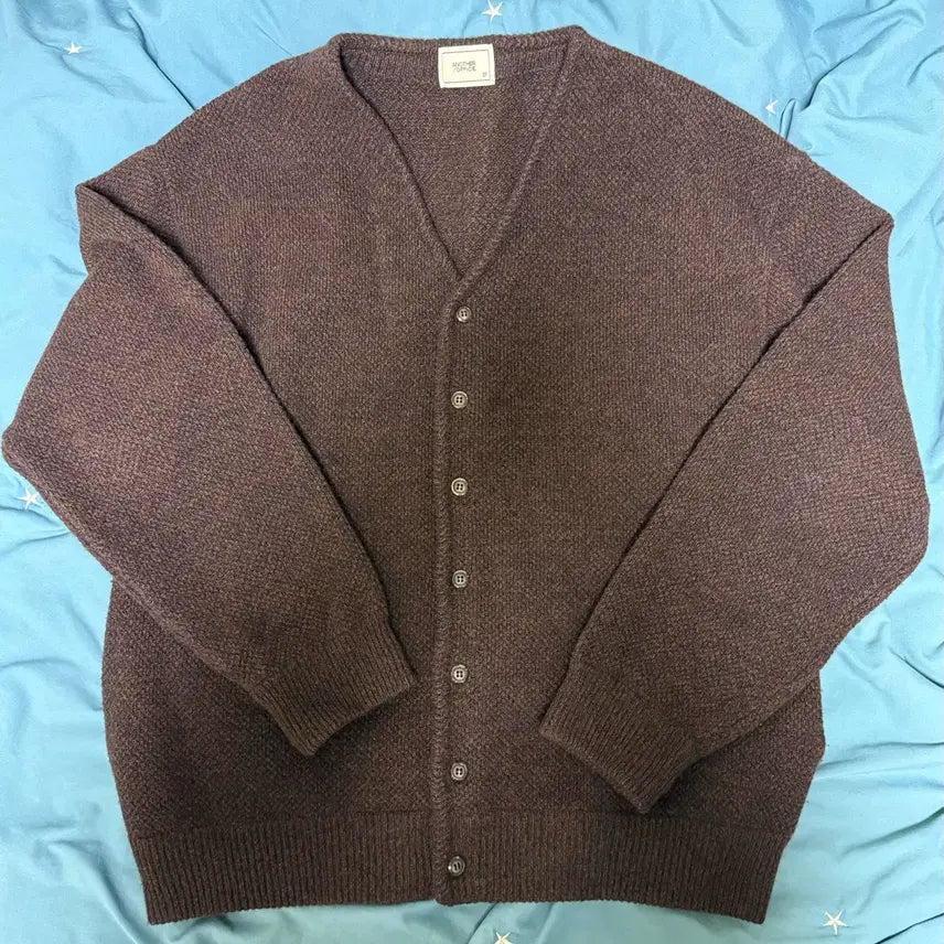[BUNJANG] Another Office Moss Stitch V-Neck Cardigan Brown / 어나더오피스 모스스티치 V넥 가디건 팝니다