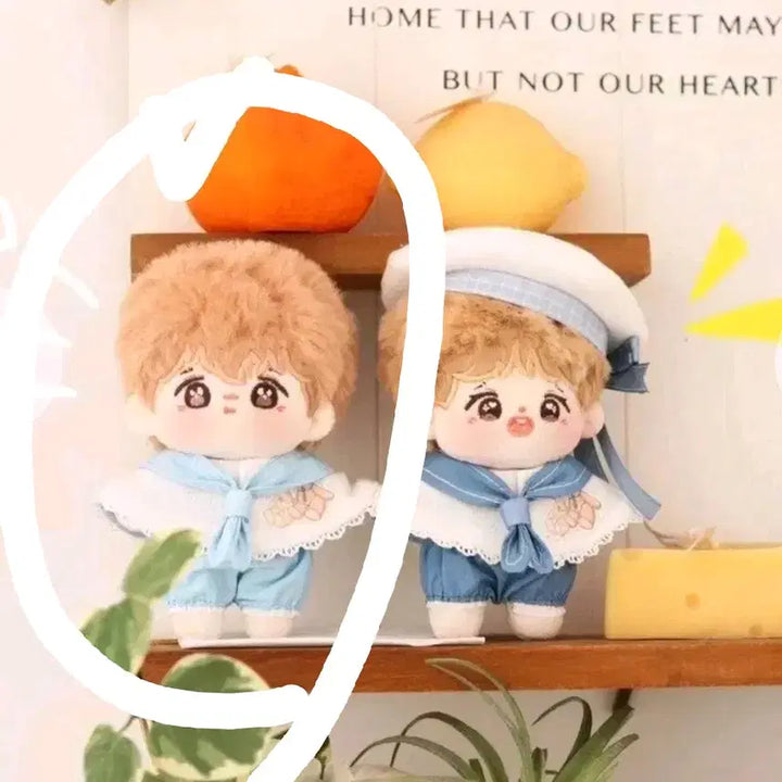 [BUNJANG] 10cm Doll Clothes Voyage 2.0 Light Blue / 10cm 솜인형 옷 항해의시2.0 라이트블루