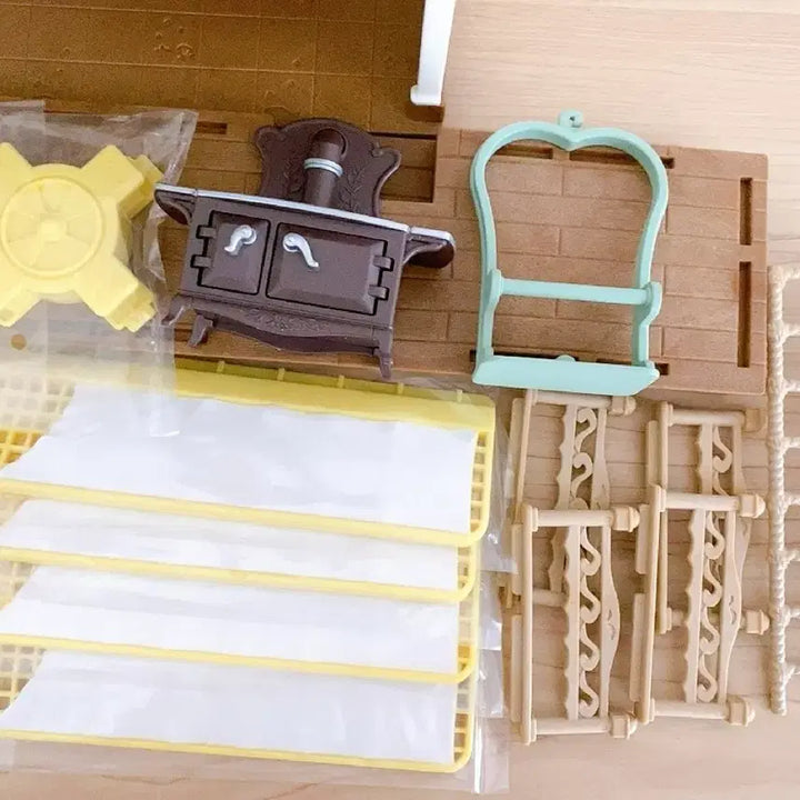 [BUNJANG] Sylvanian Families Sky-Blue Windmill House (Polar Bear Mom) / 실바니안 하늘 풍차 하우스(건물+북극곰 엄마)