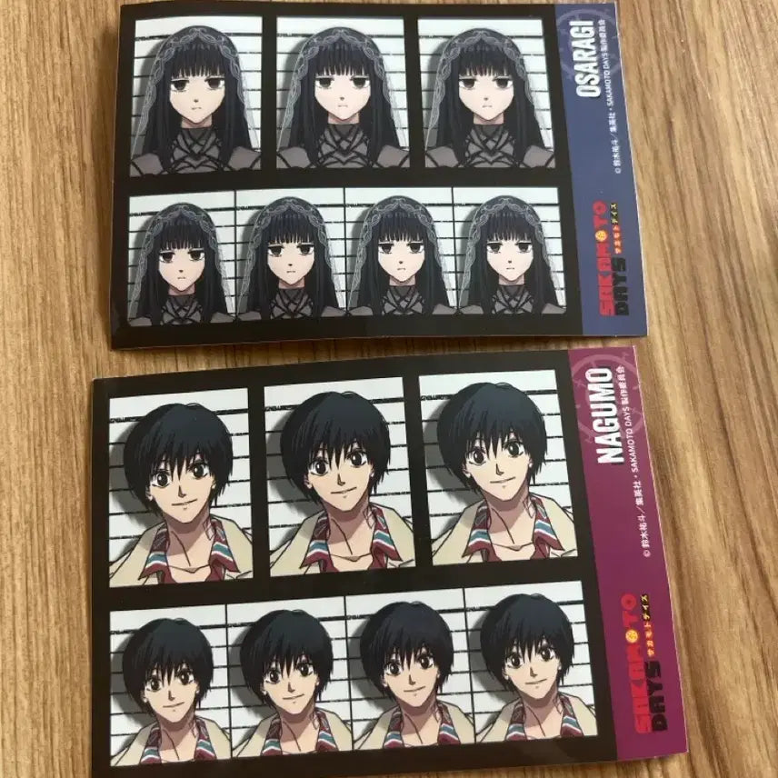 [BUNJANG] Sakamoto Days Osaragi Nagumo Photo Stickers Bundle Set / 사카모토 데이즈 오사라기 나구모 증사 스티커 일괄