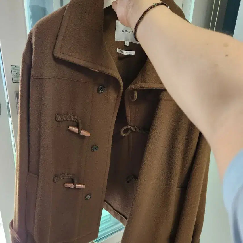 [SOLD OUT] 브라운야드 하프더플코트 브라운색 4사이즈(100~105) 올해1월쯤구매
